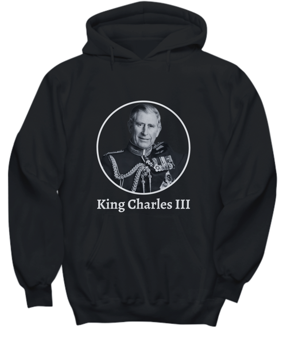King Charles III Coronation 2022 Hoodie - RIP Queen Elizabeth II Commemorative Memorial Hoodie Unisex - Hail King Charles III