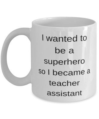 Teacher Assistant Superhero Coffee Mug