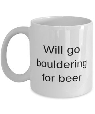 Bouldering Beer Lovers Coffee Mug