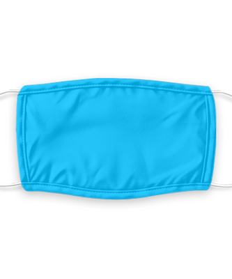 Sky Blue Face Mask, Reusable Face Mask, Washable Face Mask , 7 Layer Germ Protection, Fashion Face Covering