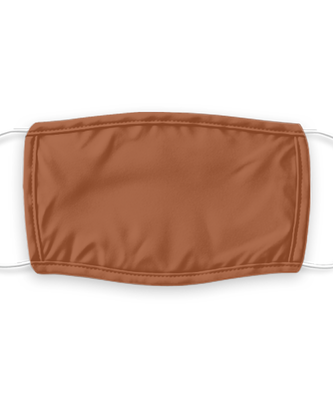 Brown Face Mask, Reusable Face Mask, Washable Face Mask , 7 Layer Germ Protection, Fashion Face Covering