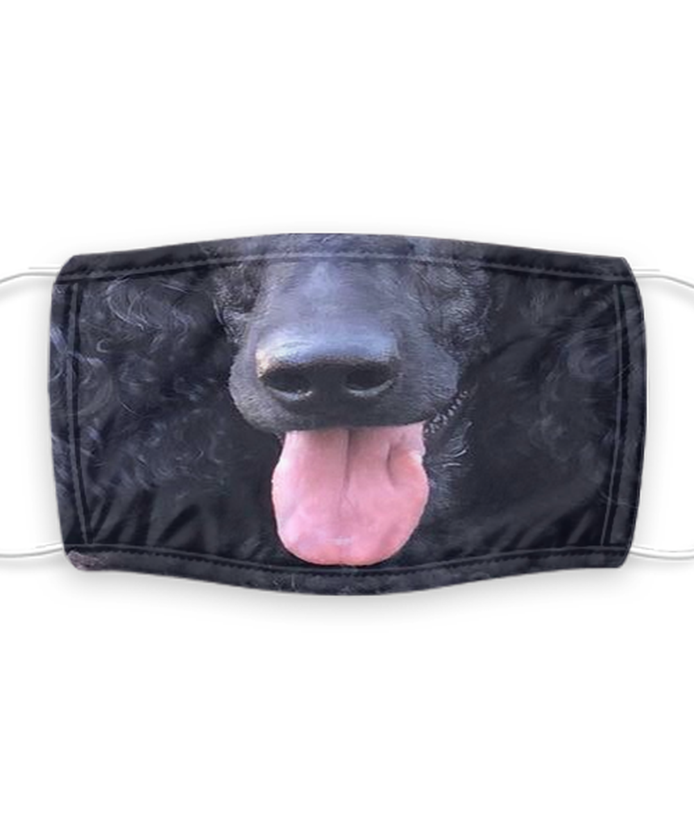 Poodle Face Mask - Poodle Dog Lovers Face Covering - Reusable, Washable w/ Filter - 7 Layers Germ Protection