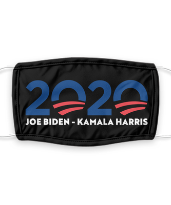 Joe Biden Face Mask - Biden Harris 2020 Presidential Election Face Cover - Reusable, Washable w/ Filter - 7 Layers Germ Protection