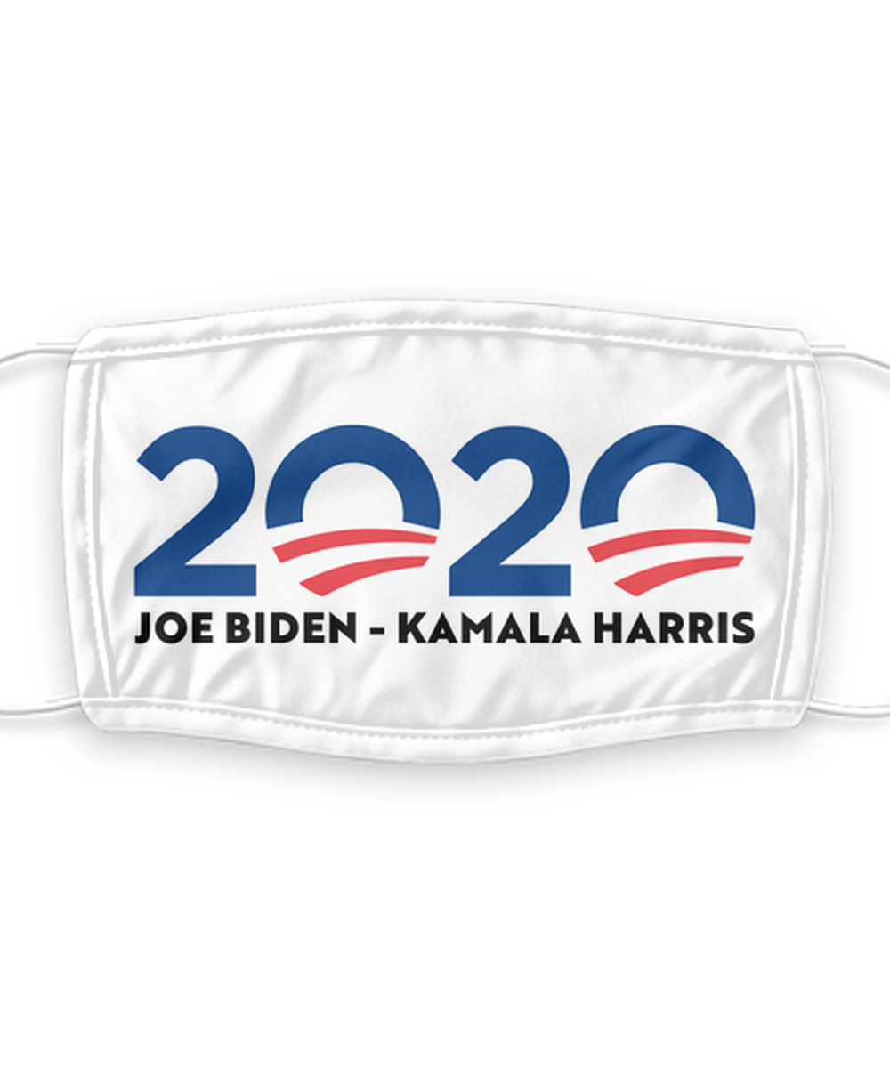 Joe Biden Face Mask - Biden Harris 2020 Presidential Election Face Cover - Reusable, Washable w/ Filter - 7 Layers Germ Protection