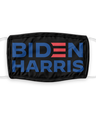Joe Biden Face Mask - Biden Harris 2020 Presidential Election Face Cover - Reusable, Washable w/ Filter - 7 Layers Germ Protection