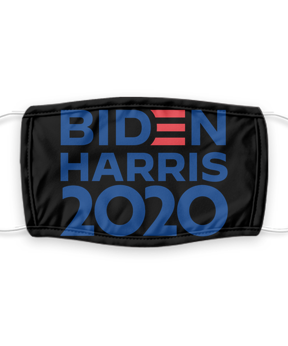 Joe Biden Face Mask - Biden Harris 2020 Presidential Election Face Cover - Reusable, Washable w/ Filter - 7 Layers Germ Protection