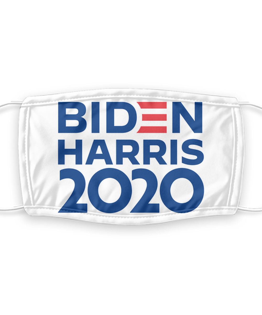 Joe Biden Face Mask - Biden Harris 2020 Presidential Election Face Cover - Reusable, Washable w/ Filter - 7 Layers Germ Protection