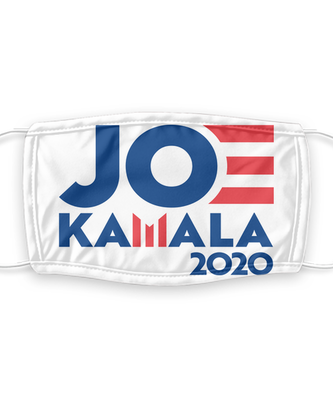 Joe Biden Face Mask - Biden Harris 2020 Presidential Election Face Cover - Reusable, Washable w/ Filter - 7 Layers Germ Protection