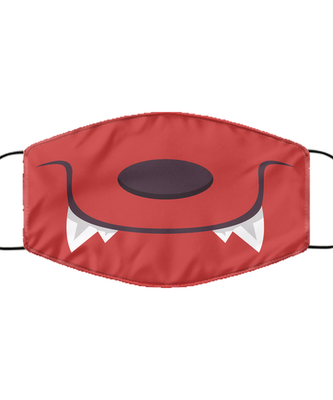 Halloween Face Mask - Horror Mask - Reusable & Washable 2 Layers Germ Protection