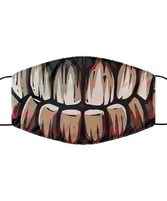 Halloween Face Mask - Horror Mask - Reusable & Washable 2 Layers Germ Protection