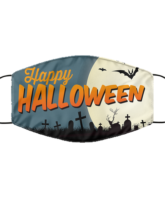 Halloween Face Mask - Horror Mask - Reusable & Washable 2 Layers Germ Protection