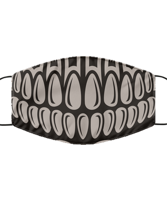 Halloween Face Mask - Horror Mask - Reusable & Washable 2 Layers Germ Protection