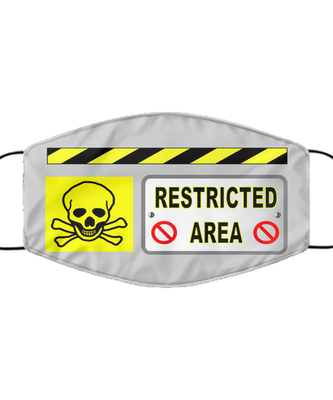 Halloween Face Mask - Horror Mask - Reusable & Washable 2 Layers Germ Protection