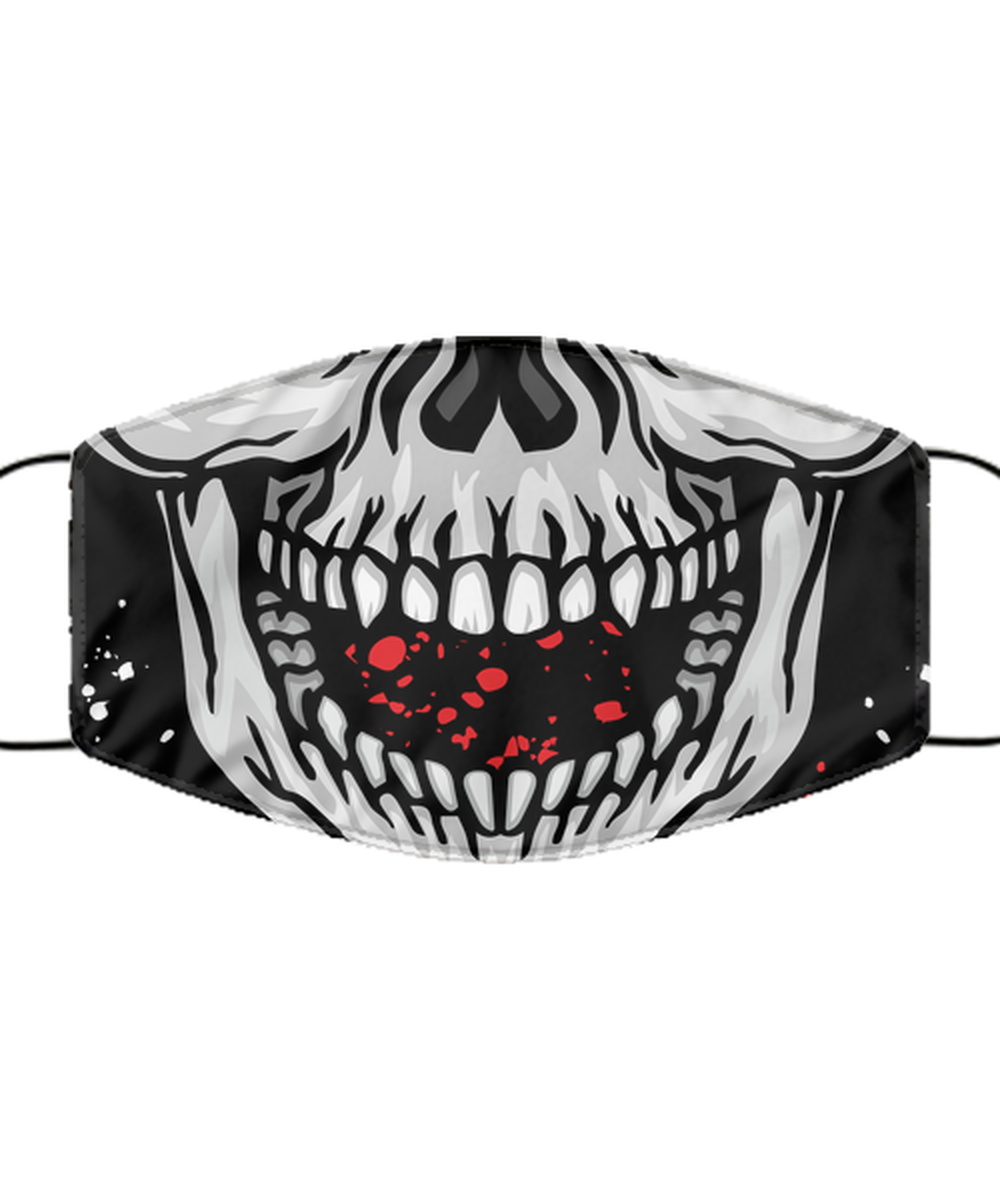 Halloween Face Mask - Horror Mask - Reusable & Washable 2 Layers Germ Protection