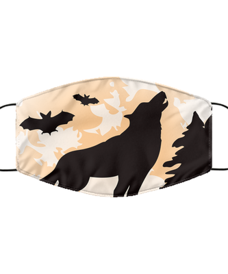 Halloween Face Mask - Horror Mask - Reusable & Washable 2 Layers Germ Protection