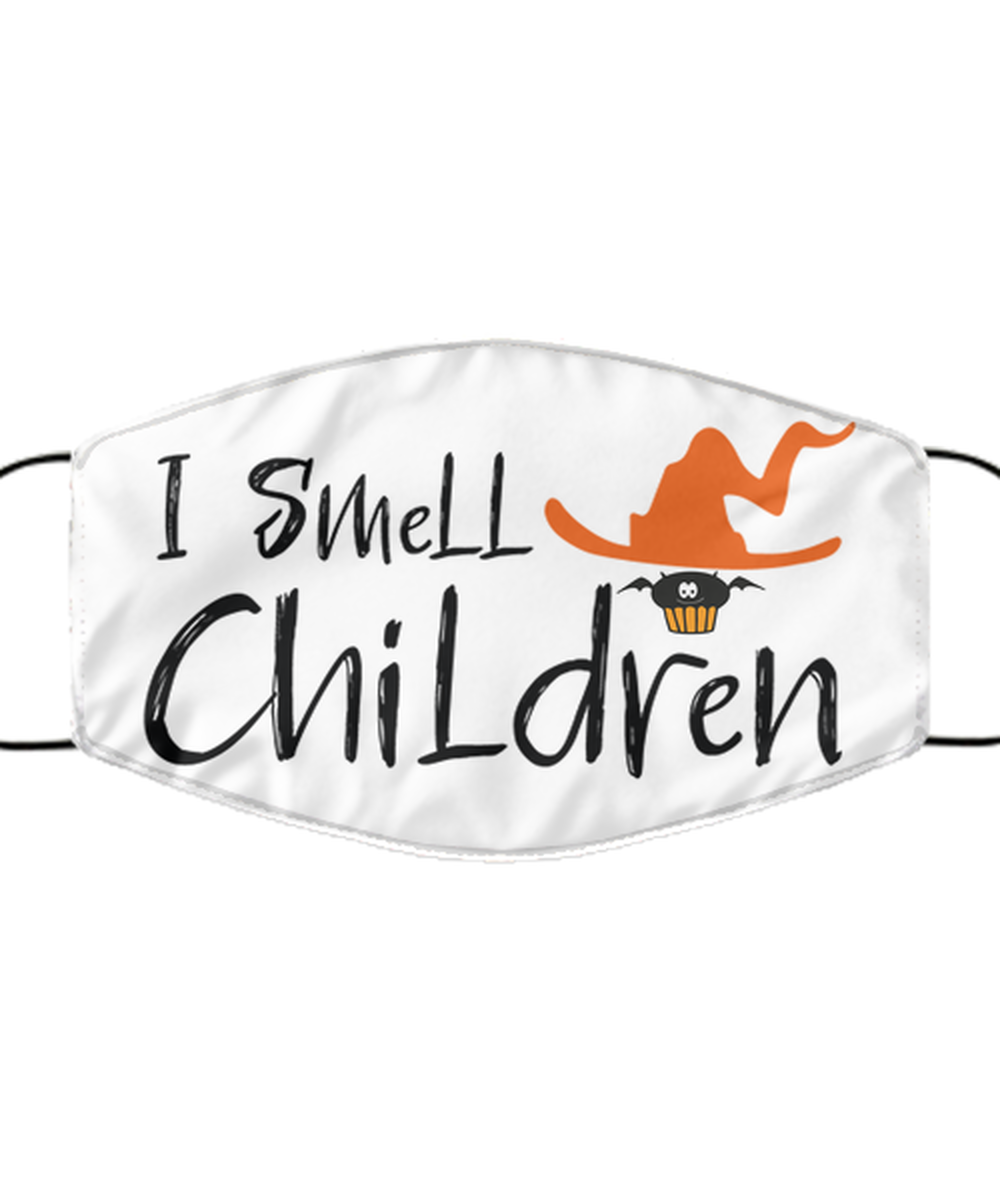 Halloween Face Mask - Horror Mask - Reusable & Washable 2 Layers Germ Protection - I Smell Children