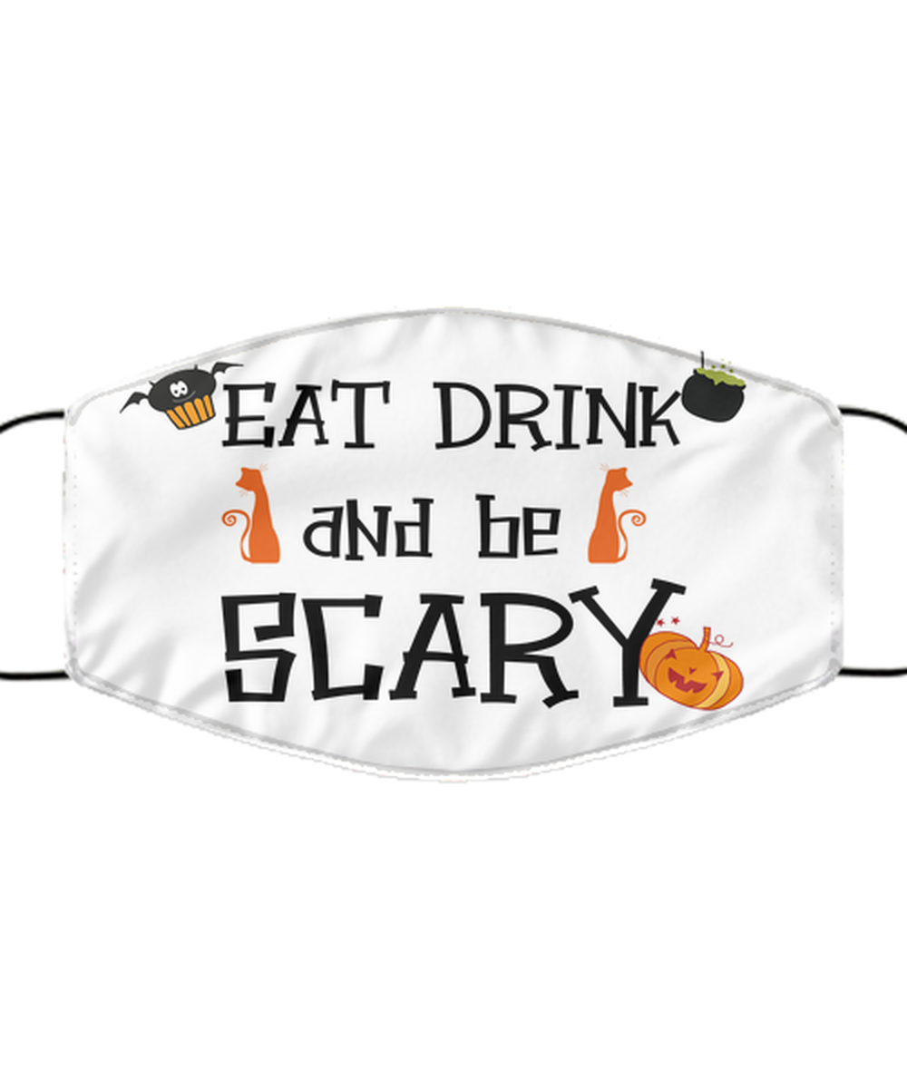 Halloween Face Mask - Horror Mask - Reusable & Washable 2 Layers Germ Protection