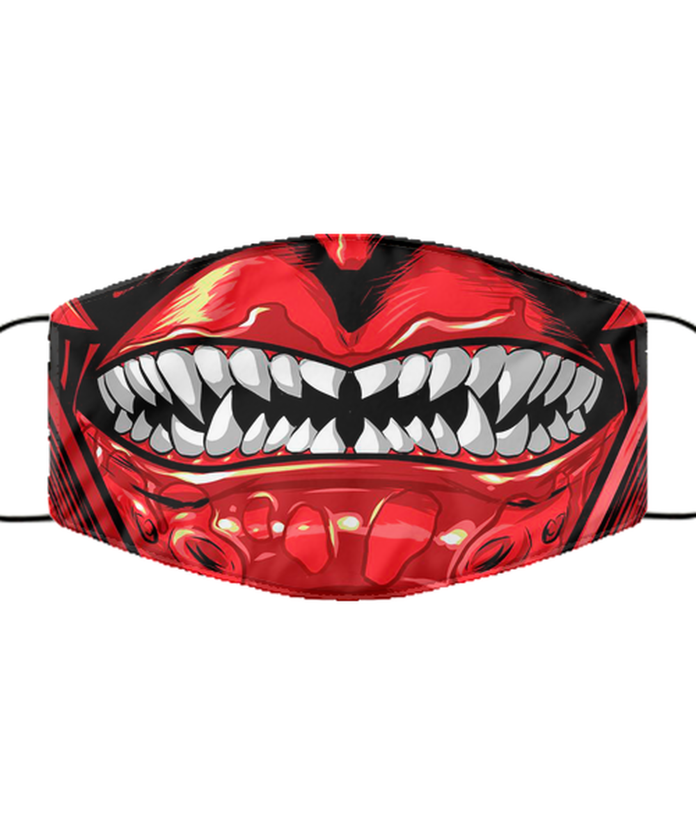 Halloween Face Mask - Horror Mask - Reusable & Washable 2 Layers Germ Protection