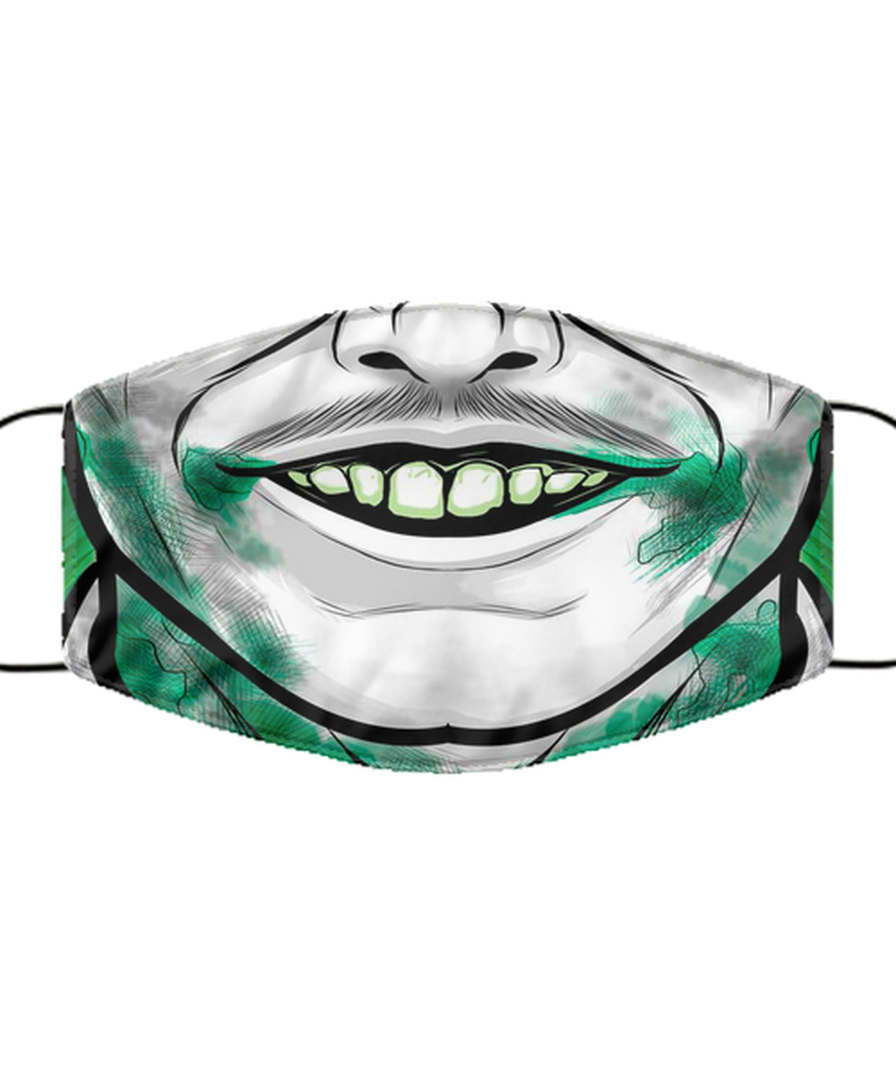 Halloween Face Mask - Horror Mask - Reusable & Washable 2 Layers Germ Protection