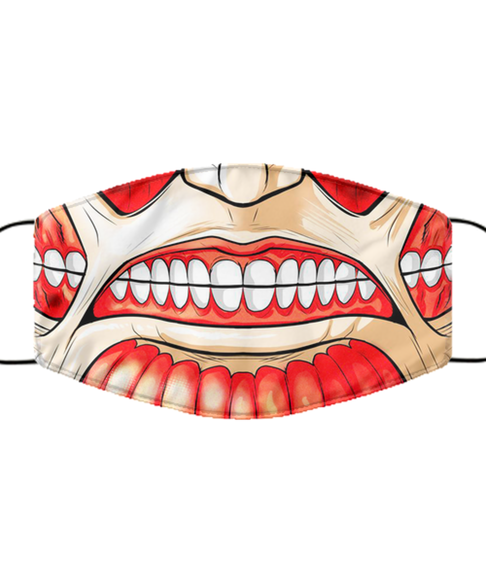 Halloween Face Mask - Horror Mask - Reusable & Washable 2 Layers Germ Protection