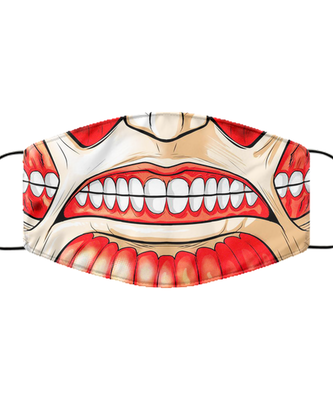 Halloween Face Mask - Horror Mask - Reusable & Washable 2 Layers Germ Protection