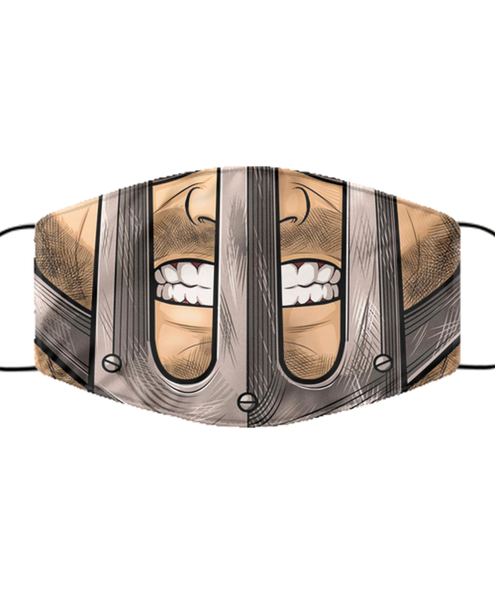 Halloween Face Mask - Horror Mask - Reusable & Washable 2 Layers Germ Protection