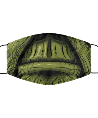 Halloween Face Mask - Horror Mask - Reusable & Washable 2 Layers Germ Protection