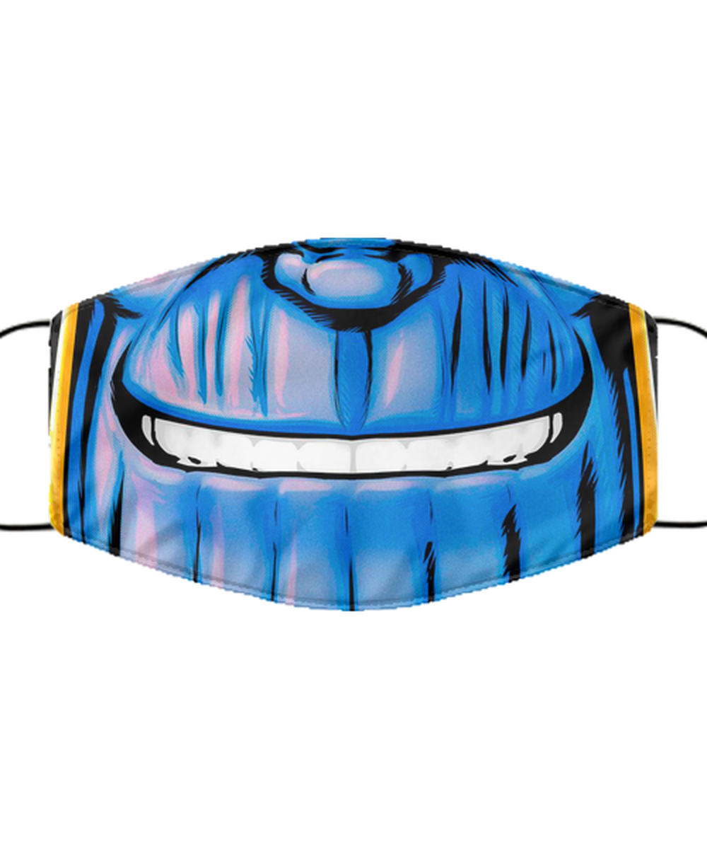 Halloween Face Mask - Horror Mask - Reusable & Washable 2 Layers Germ Protection