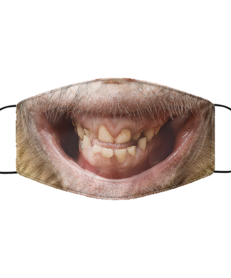 Halloween Face Mask - Horror Mask - Reusable & Washable 2 Layers Germ Protection