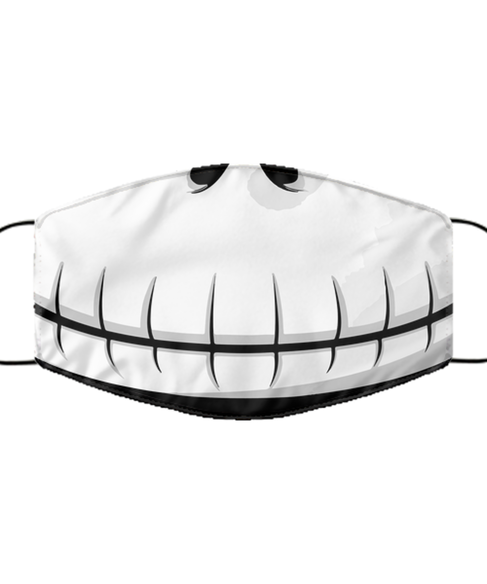 Halloween Face Mask - Horror Mask - Reusable & Washable 2 Layers Germ Protection