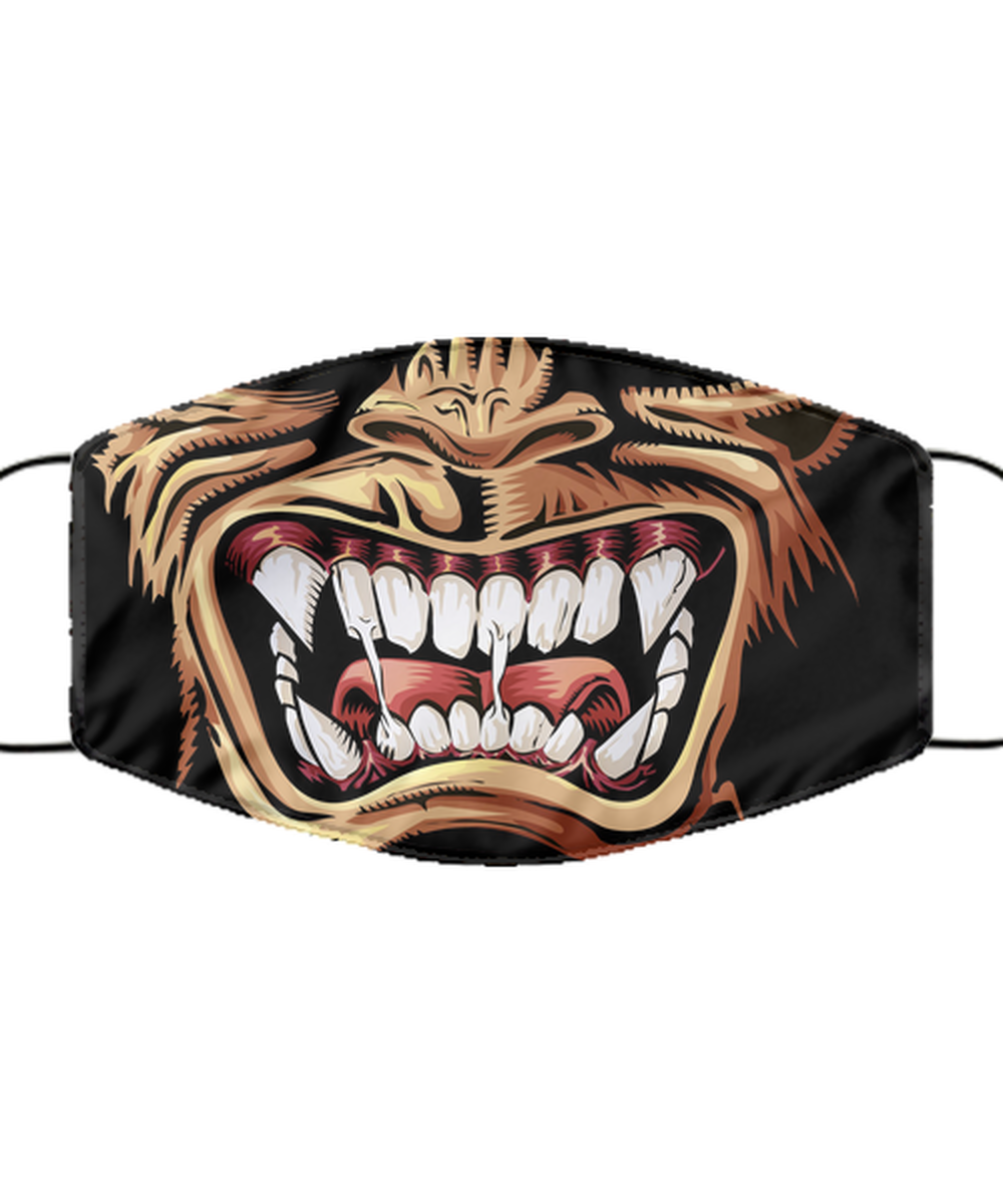 Halloween Face Mask - Horror Mask - Reusable & Washable 2 Layers Germ Protection