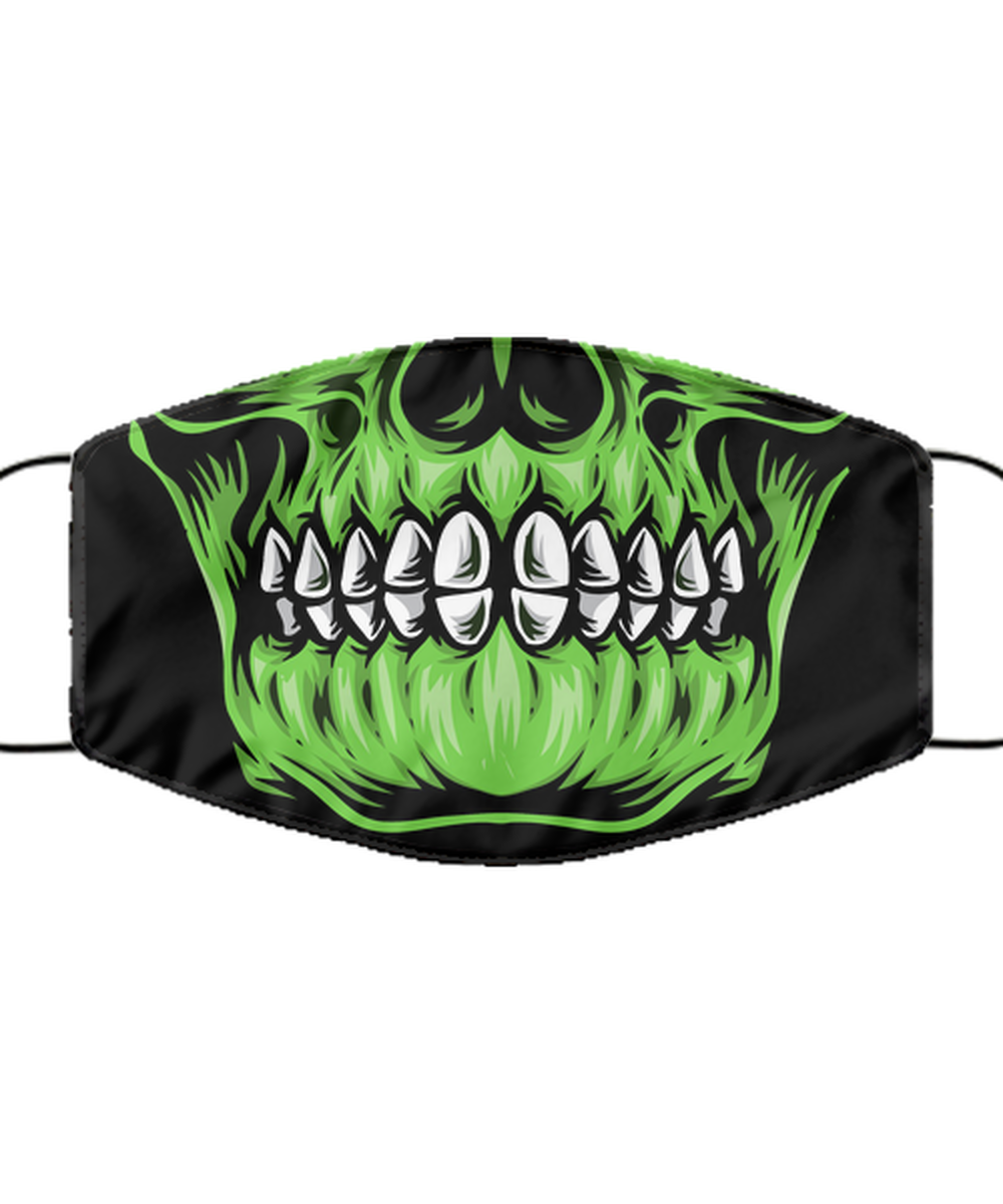 Halloween Face Mask - Horror Mask - Reusable & Washable 2 Layers Germ Protection