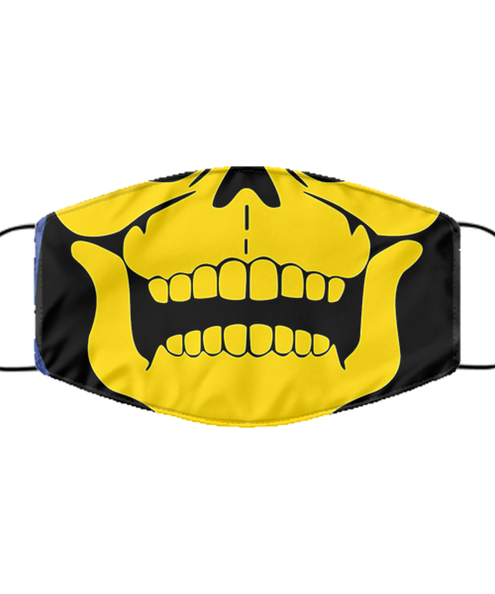 Halloween Face Mask - Horror Mask - Reusable & Washable 2 Layers Germ Protection