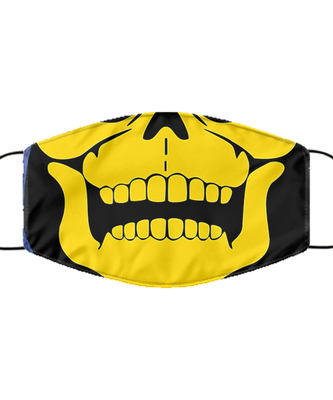 Halloween Face Mask - Horror Mask - Reusable & Washable 2 Layers Germ Protection