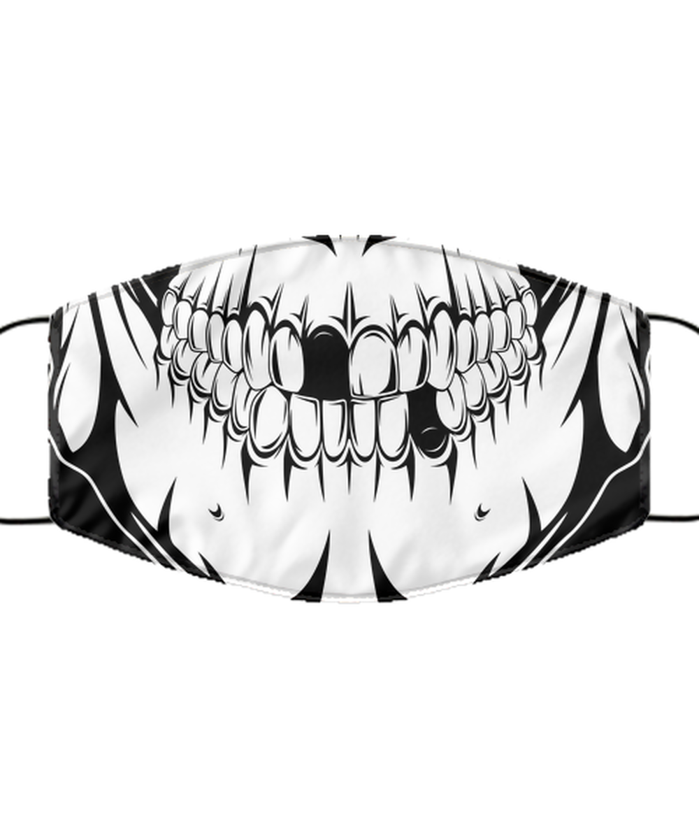 Halloween Face Mask - Horror Mask - Reusable & Washable 2 Layers Germ Protection