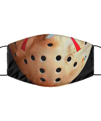 Halloween Face Mask - Horror Mask - Reusable & Washable 2 Layers Germ Protection