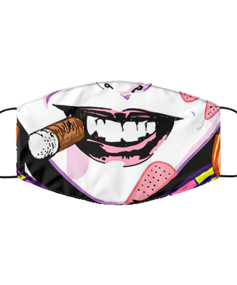 Halloween Face Mask - Horror Mask - Reusable & Washable 2 Layers Germ Protection