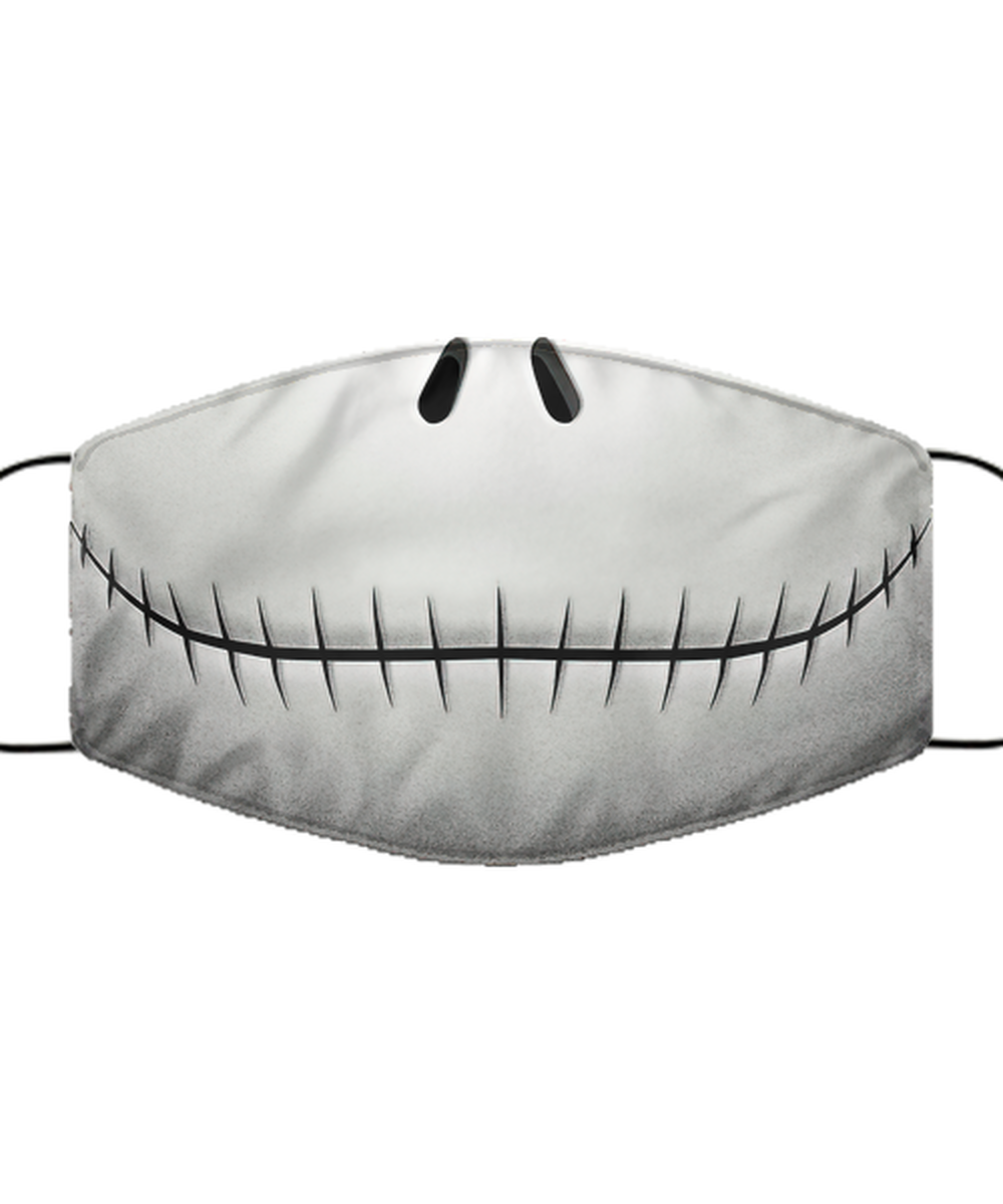 Halloween Face Mask - Horror Mask - Reusable & Washable 2 Layers Germ Protection