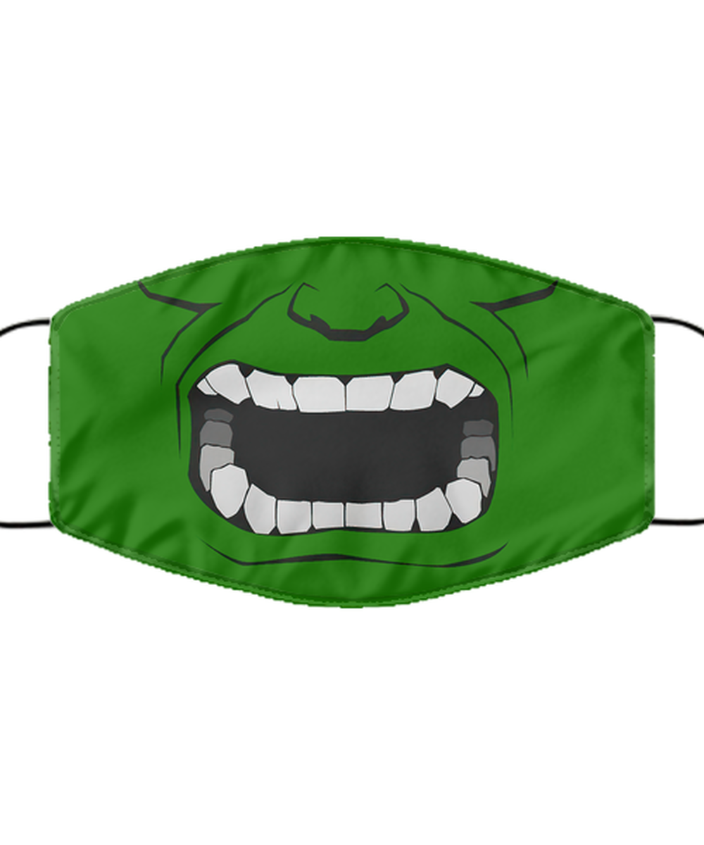 Halloween Face Mask - Horror Mask - Reusable & Washable 2 Layers Germ Protection