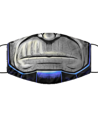 Halloween Face Mask - Horror Mask - Reusable & Washable 2 Layers Germ Protection