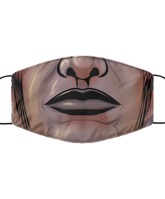 Halloween Face Mask - Horror Mask - Reusable & Washable 2 Layers Germ Protection