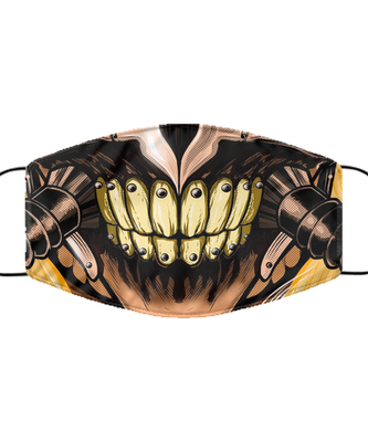 Halloween Face Mask - Horror Mask - Reusable & Washable 2 Layers Germ Protection