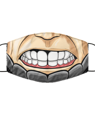 Halloween Face Mask - Horror Mask - Reusable & Washable 2 Layers Germ Protection