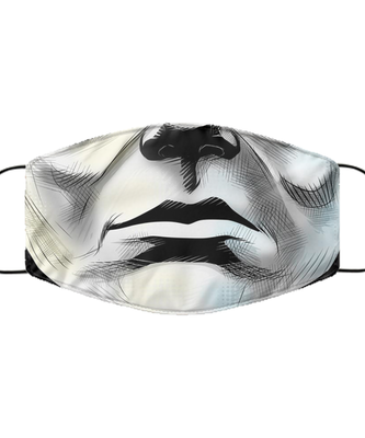 Halloween Face Mask - Horror Mask - Reusable & Washable 2 Layers Germ Protection