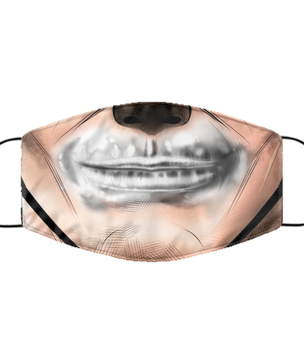 Halloween Face Mask - Horror Mask - Reusable & Washable 2 Layers Germ Protection