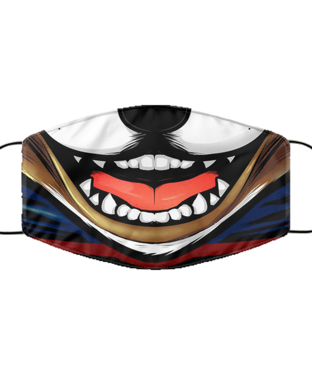 Halloween Face Mask - Horror Mask - Reusable & Washable 2 Layers Germ Protection