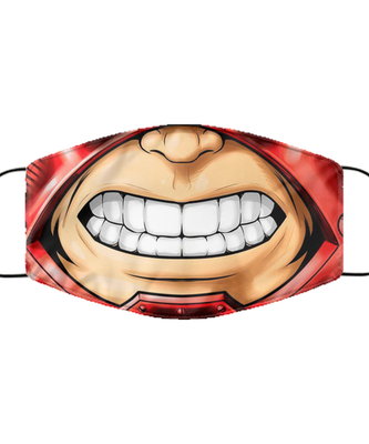 Halloween Face Mask - Horror Mask - Reusable & Washable 2 Layers Germ Protection