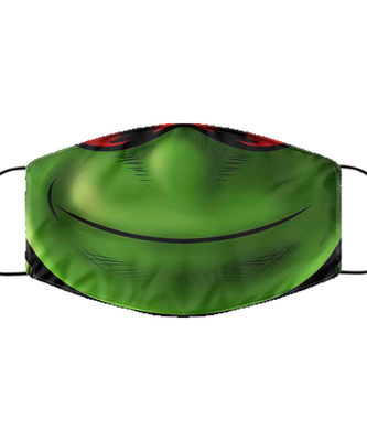 Halloween Face Mask - Horror Mask - Reusable & Washable 2 Layers Germ Protection