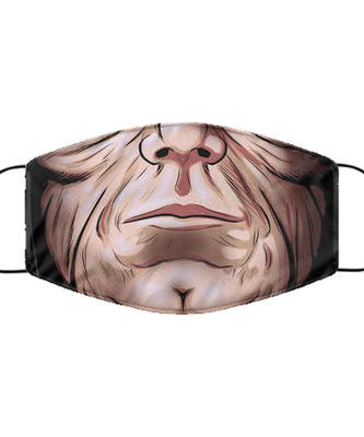 Halloween Face Mask - Horror Mask - Reusable & Washable 2 Layers Germ Protection