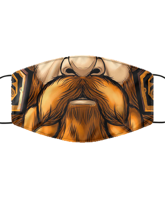 Halloween Face Mask - Horror Mask - Reusable & Washable 2 Layers Germ Protection